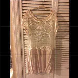 Free people sheer embellished blouse